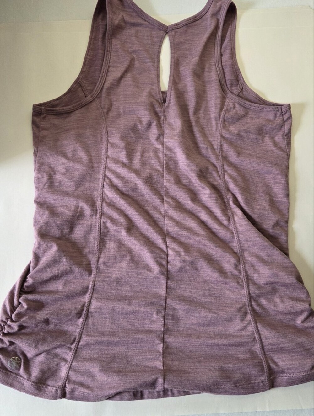 GAIAM Mauve Heather Racerback Tank Top Medium - Picture 7 of 7